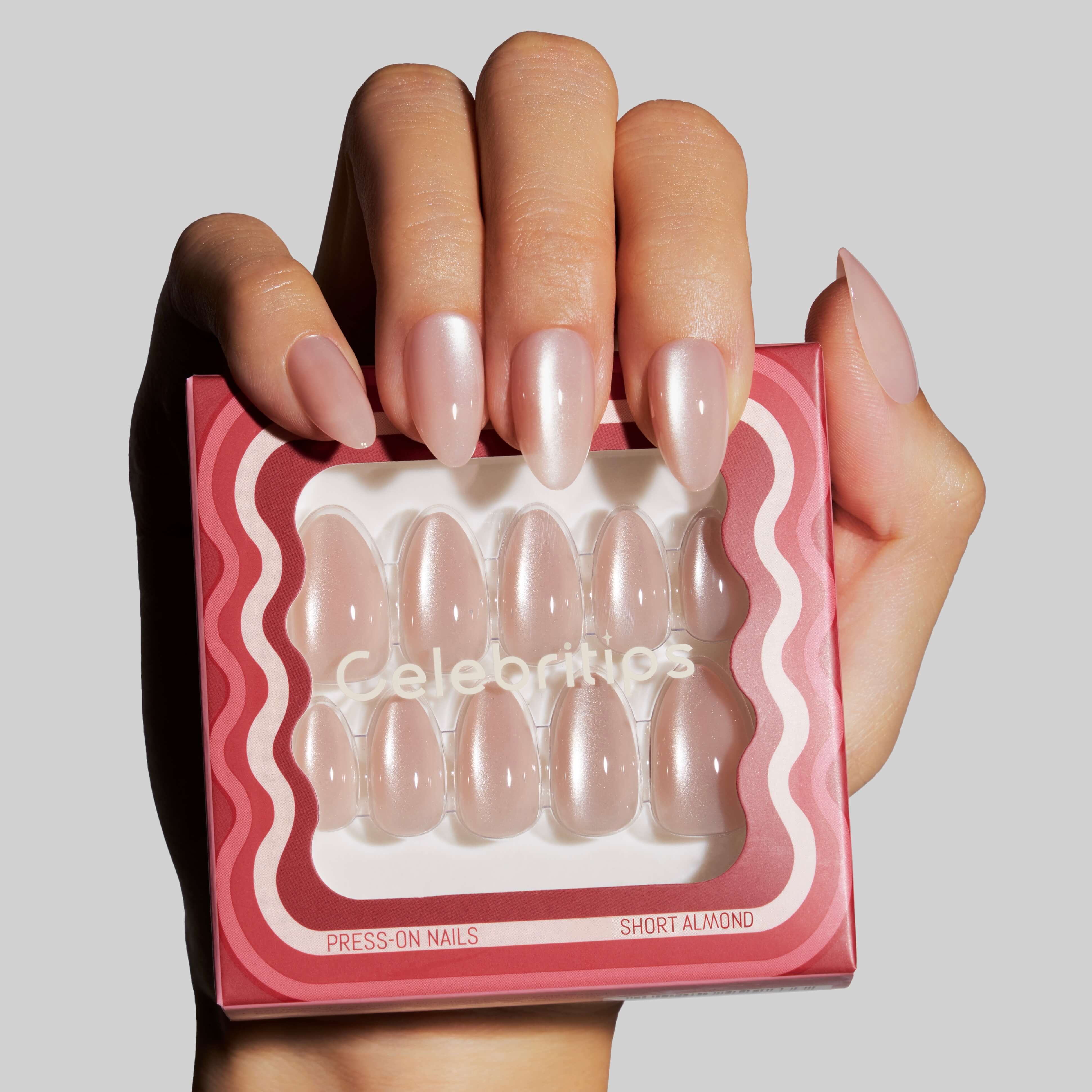 She Wears Crystals on Her Nails