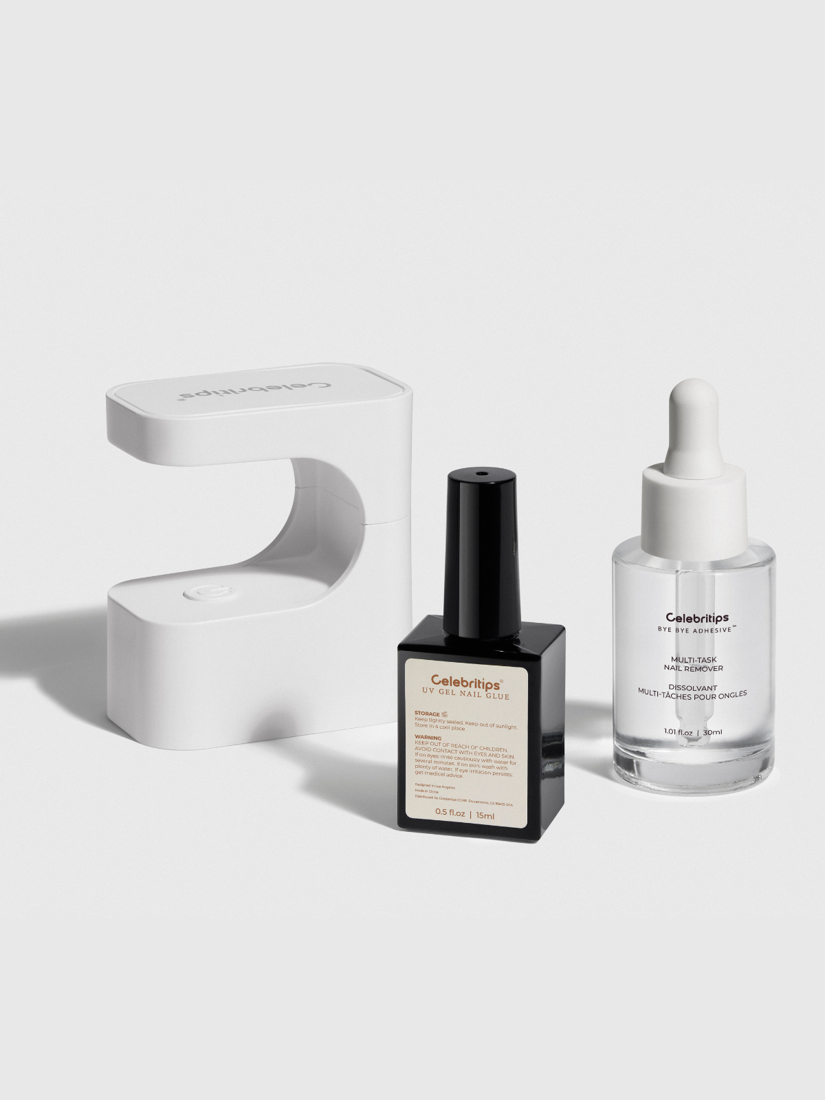 Salon U-ltimate® UV Gel Nail Glue + Lamp + Bye Bye Adhesive™