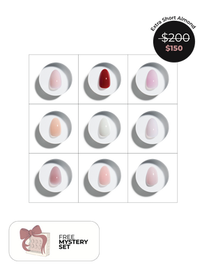 All 9 Shades of Extra Short Almonds