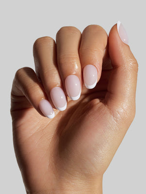 Milky White French (Extra Short Round)
