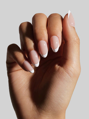 Nude Classic French (Short Almond)