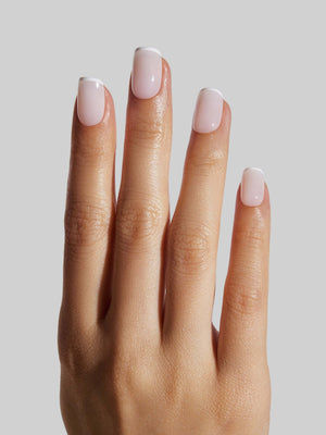 Milky White French (Short Squoval)