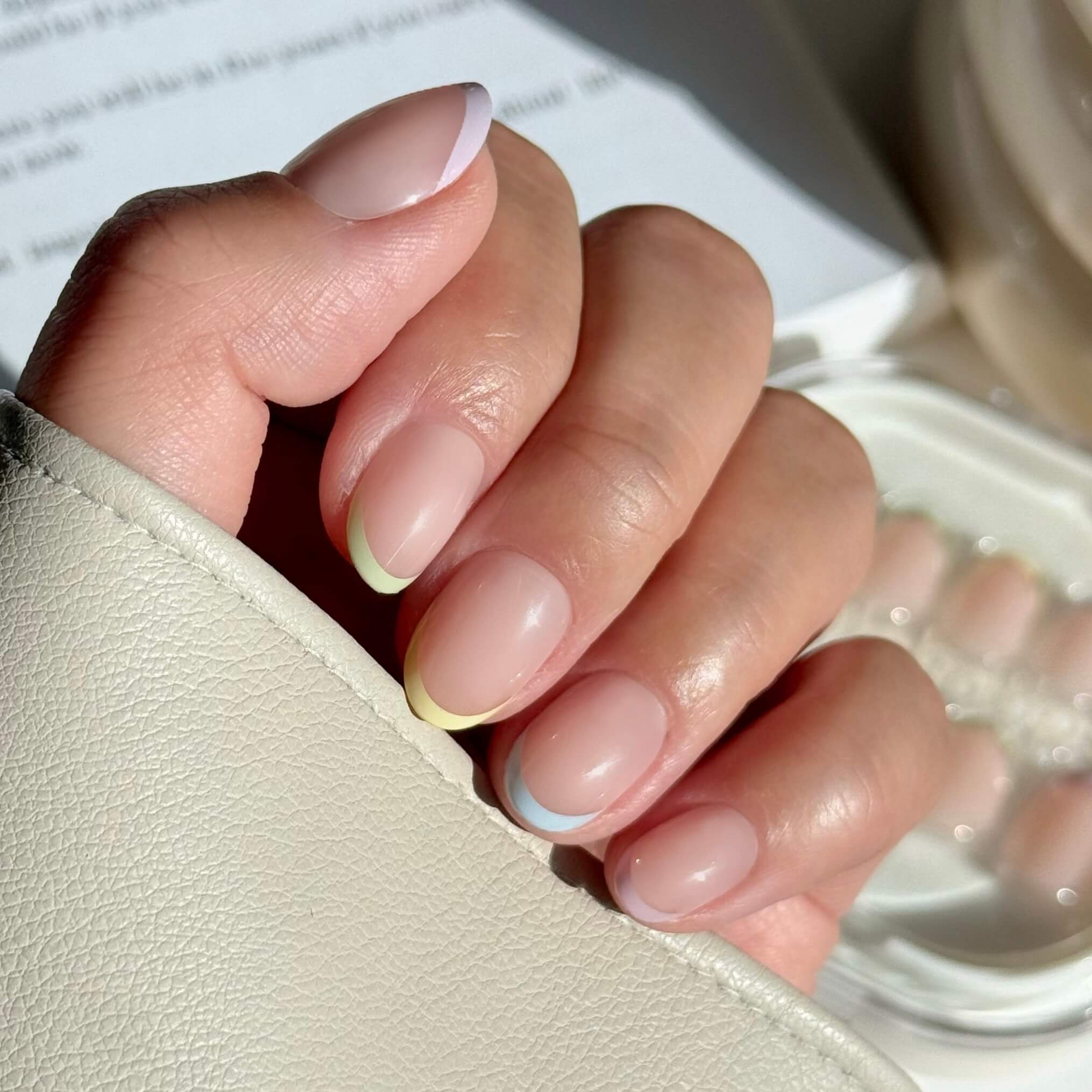 Soft Pastel French Manicure