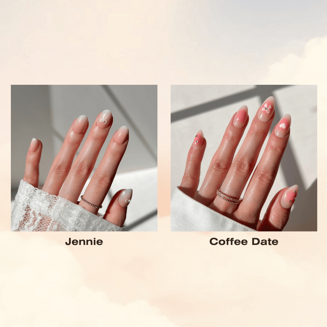Gradient Bow Nails