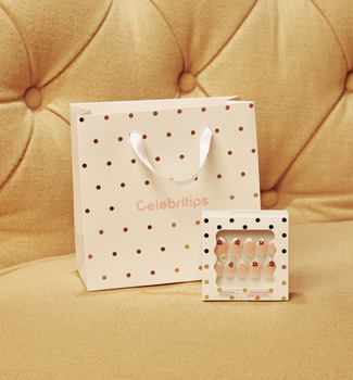 Celebritips nail set with a gift bag for the holidays